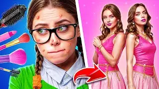 Twins in College! How to Be Popular in College! From Nerd To Popular College Queen!
