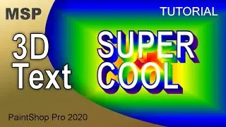 3D Text Effect with Vector Graphics - Tutorial - PaintShop Pro
