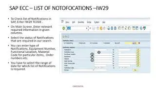 How to get List of PM Notifications - IW29 - SAP Tutorials -  Part I