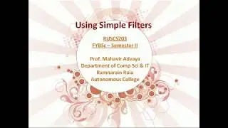 Linux Filter Commands - Part 5
