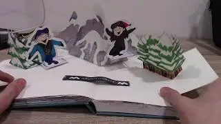 Snowboarding Pop Up Book Art