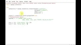 python program insert data into MySQL table using Parameterized Query