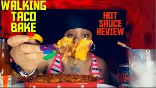 WALKING TACO BAKE|HOT SAUCE REVIEW ​⁠@Ace_Empire |THEREALLADYREDASMR😜