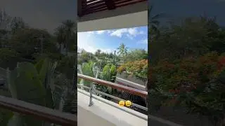 Incredible tropical views from Mauritius apartment balcony in Africa!😍😍🙏
