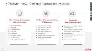 Tachyon 100G   PCB Performance Attributes and Applications