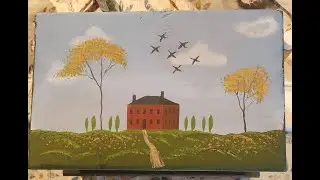 Craft Tutoral Part 1: Rufus Porter Style Folk Art Painting Made Easy