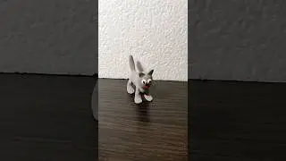 Серый кот из пластилина. Пластилиновый котик. 🐱🐈‍⬛🐾 
