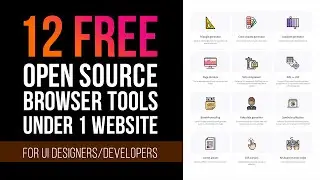 Free Open source browser tools for UI Developers and Designers  |  Design Tools  |  UI UX Malayalam