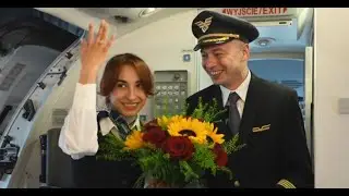 Pilot uçakta hostes sevgilisine evlenme teklif etti