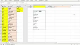 EXCEL: How to create a dependent list box in excel