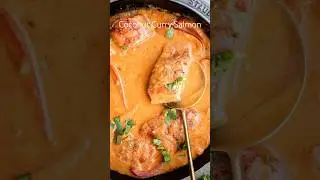 Coconut curry salmon recipe #salmonrecipe