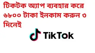 টিকটক অ্যাপ ব্যবহার করে ইনকাম |Tiktok Income 2021 | Tiktok App