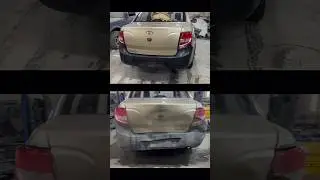 Ремонт Лада гранта после ДТП в заднюю часть.
