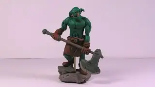 Goblin from  odeling clay - fantasy miniatures