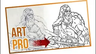 ⚫ HOW TO INK drawings in PHOTOSHOP
