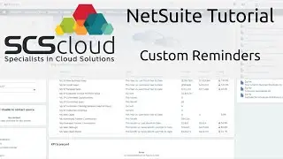 NetSuite Tutorial - Custom Reminders