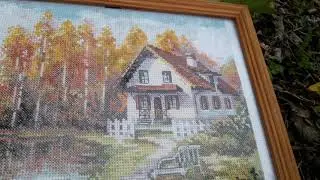 #Дача#вышивка#Картина-волшебница! Организую новые процессы,уменьшая запасы!