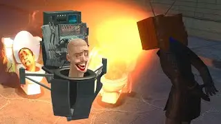 Battles between Cameraman boss vs Skibidi boss in Garry's Mod