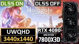 | Horizon Forbidden West | RTX 4080 | 7800X3D | 3440x1440 UltraWide 21:9 FPS Test | DLAA/DLSS/FG |
