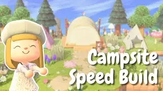 Natural Campsite Speed Build | Campsite Design Ideas | ACNH | Animal Crossing New Horizons