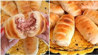 PÃOZINHO RECHEADO COM CALABRESA E QUEIJO | PÃO RÁPIDO E FÁCIL