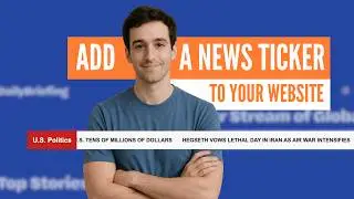 Turn Any News Website Into a Scrolling News Ticker