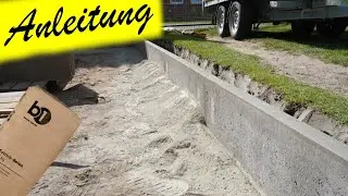 Randsteine setzen ohne Beton anzumischen