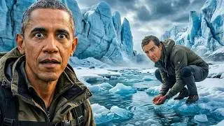 Barack Obama Vs The Alaskan Glaciers - Bear Grylls Running Wild