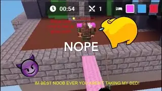 When a noob gets their first successful rush with yuzi kit in roblox bedwars