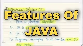 Features Of Java ? Computer Science Class 12 - Odisha Board #dowithme #class12 #dowithme #notes