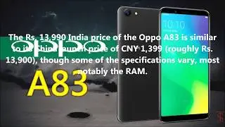 Oppo A83 With 3GB of RAM Launching in India on Saturday