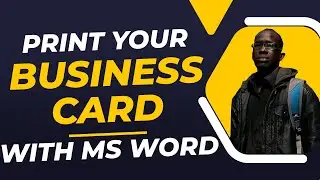 Comment  imprimer des cartes de visite ? #word #microsoft