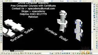 Lesson 84: AutoCAD Sculpt Command Convert 3D Surface Into 3D Solid