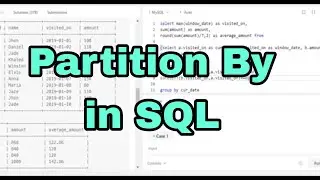 Partition By in SQL using example