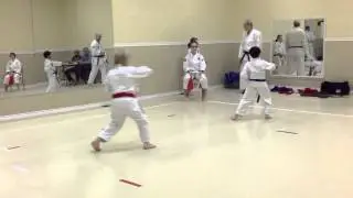 Heian Shodan | Shotokan Karate Boys Brown & Black | IDSL Feb 2013