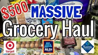 ✨NEW ✨MASSIVE GROCERY HAUL & MEAL PLAN | SAMS | TARGET | ALDI | IN WITH JEN