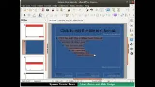 Slide Master and Slide Design in Impress-English