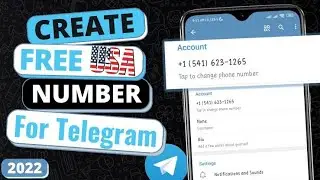 How To Create A Telegram Account Using Free USA 🇺🇸 Number Get USA Number for Telegram Verification