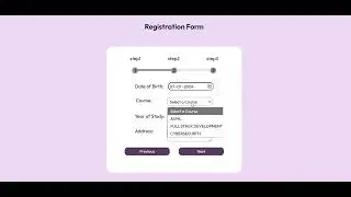 Student Form Validation Using HTML|CSS|Javascript