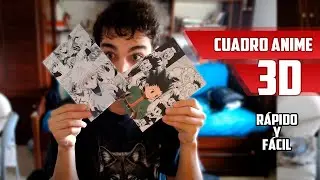 CUADRO ANIME 3D RÁPIDO Y BARATO!😄😍