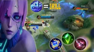 NOVARIA 1 HIT HIGH BUILD & EMBLEM SOLO RANK | MOBILE LEGENDS
