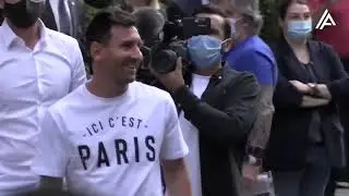 Messi First time in PSG