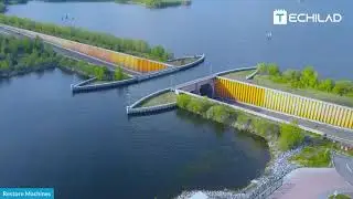 Veluwemeer Aqueduct in the Netherlands
