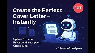 The first ever ChatGPT style Cover Letter builder - ResumeFromSpace