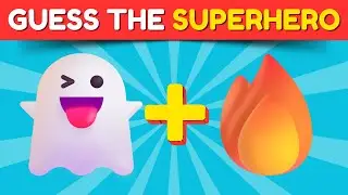 Guess the Superhero by Emojis! 🤩 Ultimate Emoji Challenge | Buzzing Quiz