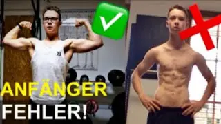 Warum du NICHT aufbaust! - Top 5 Anfänger-Fehler beim Muskelaufbau!