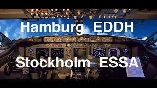 [MSFS]  Hamburg (EDDH)  -  Stockholm (ESSA) on VATSIM.