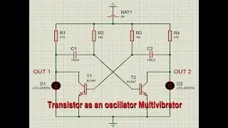Transistor As an oscillator Multivibrator