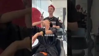 Asian girl haircuts hair dye hair straighten beautiful princess cut style beautiful Transformation