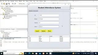 Student Attendance System with Java